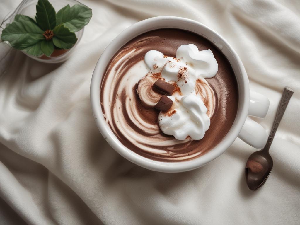 hot chocolate, whipped cream, cozy drink, chocolate, winter warmth